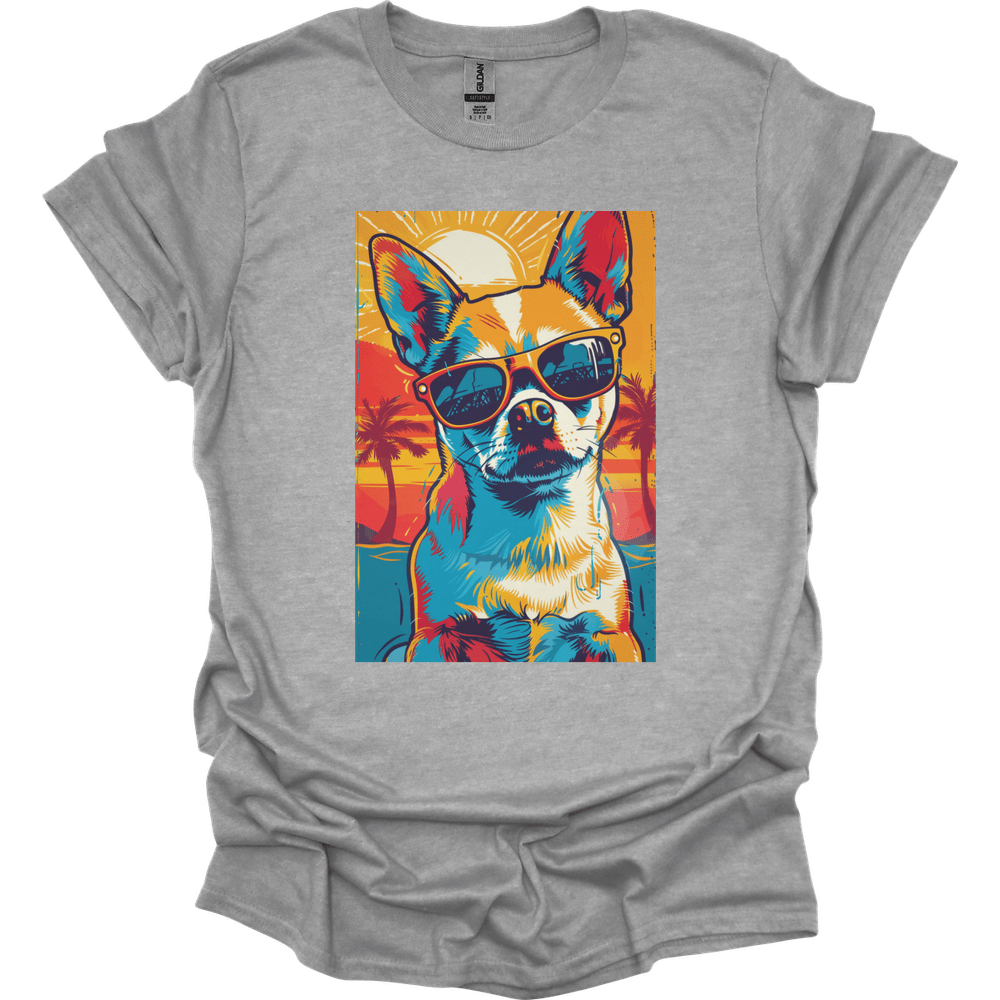 Chihuahua - Summer Dog T-Shirt - Sport Grey