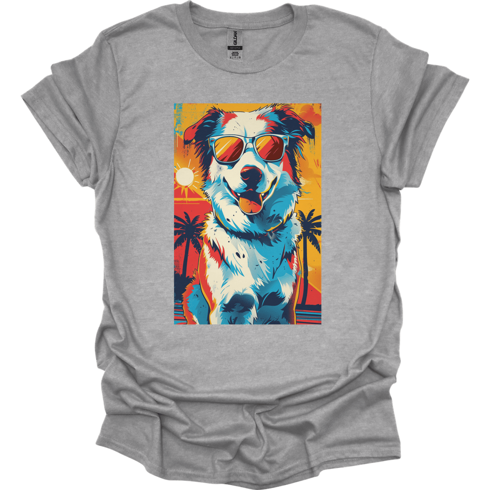 Australian Shepherd - Summer Dog T-Shirt - Sport Grey