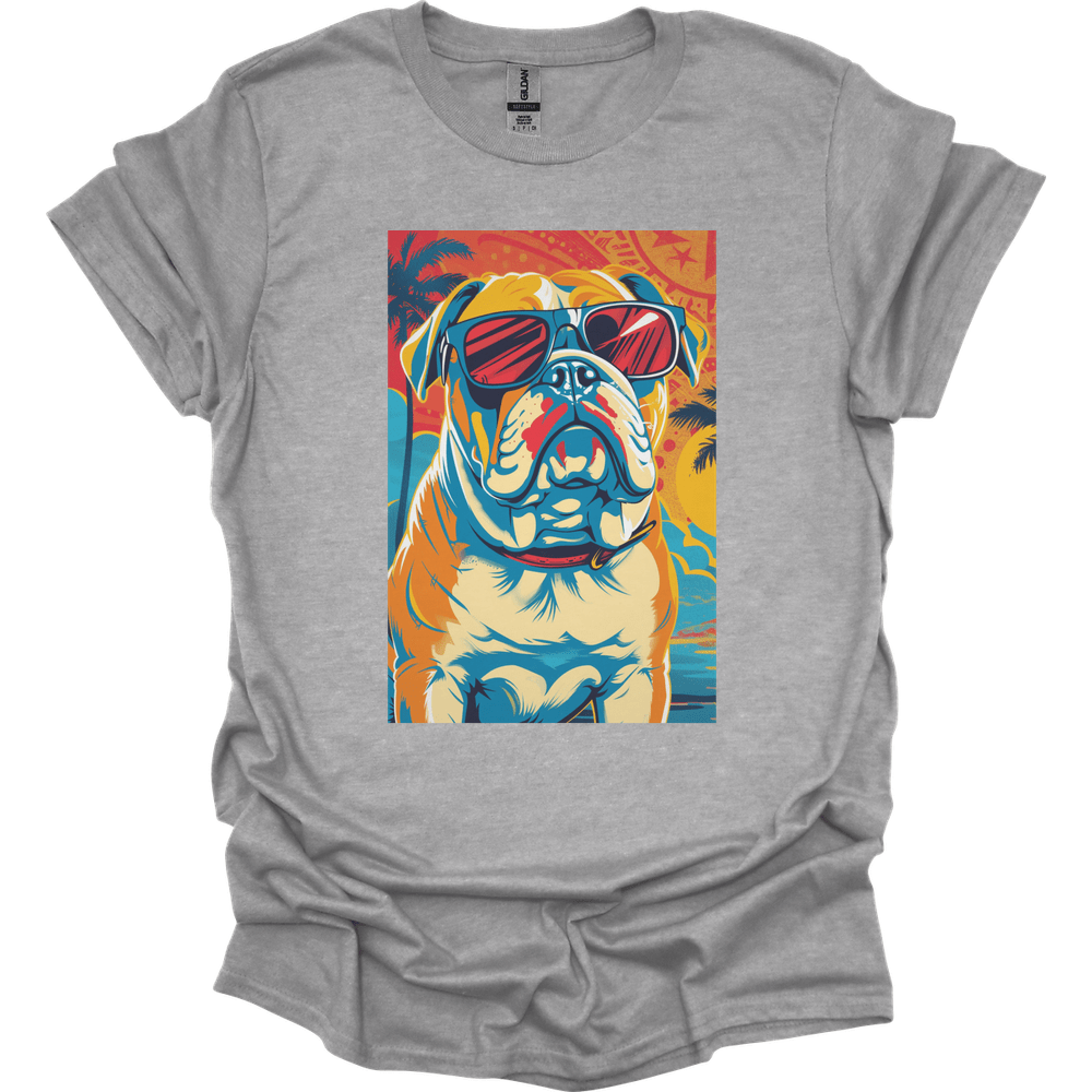 Bulldog - Summer Dog T-Shirt - Sport Grey