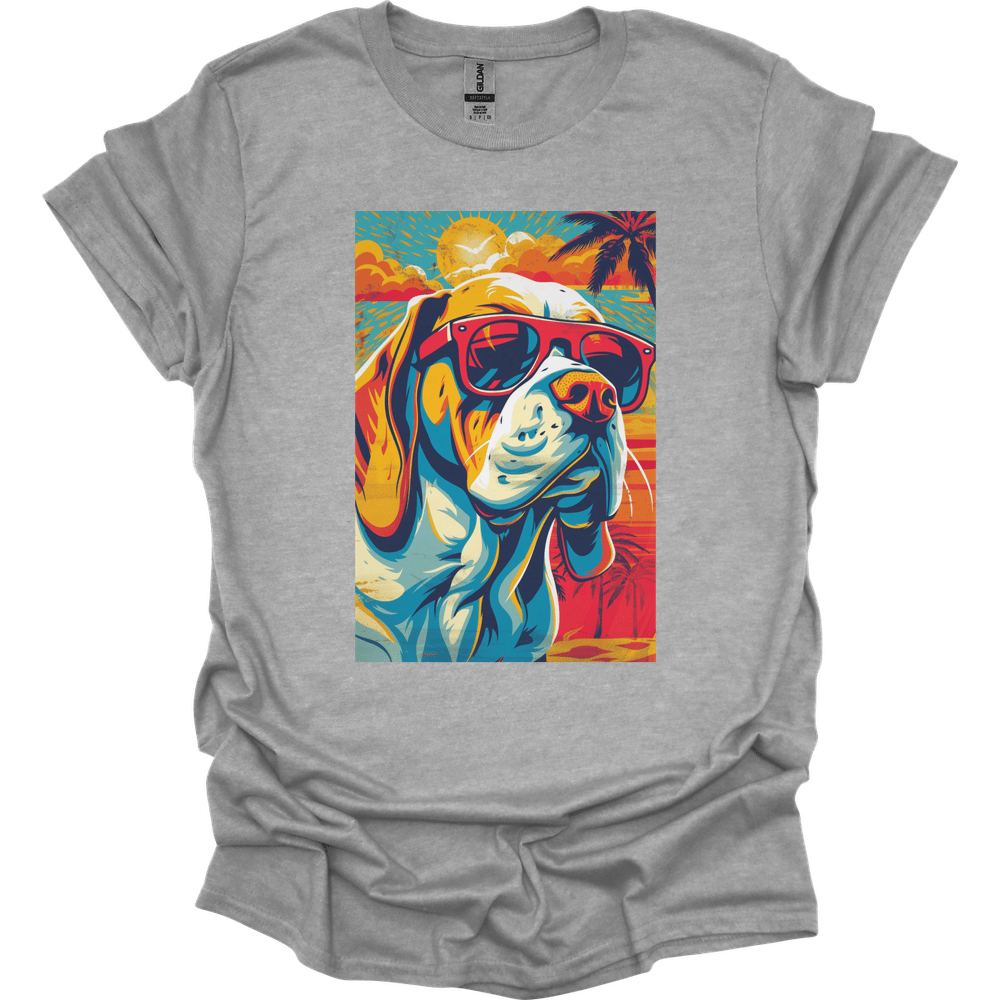 Basset Hound - Summer Dog T-Shirt - Sport Grey