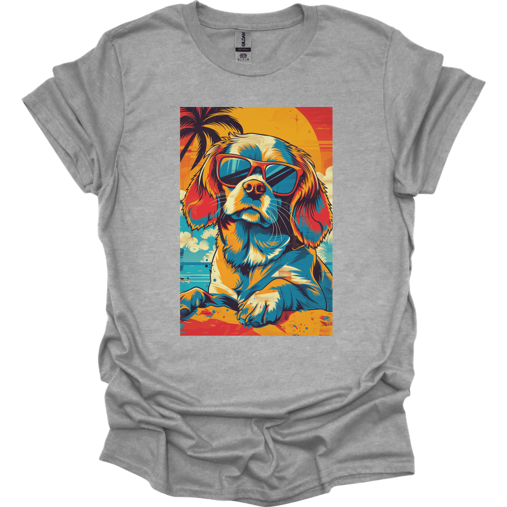 Cocker Spaniel - Summer Dog T-Shirt - Sport Grey