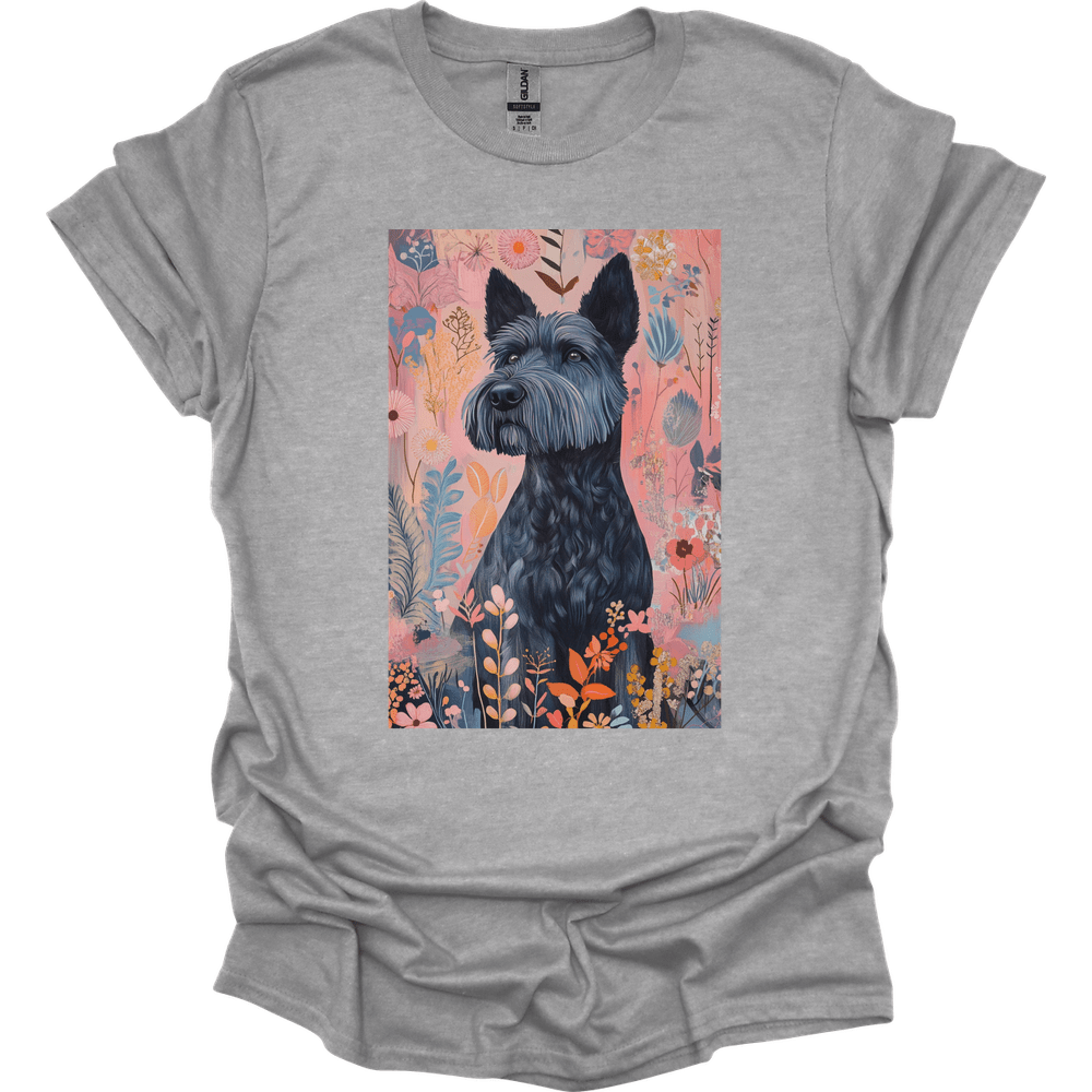 Kerry Blue Terrier - Boho Dog T-Shirt - Sport Grey