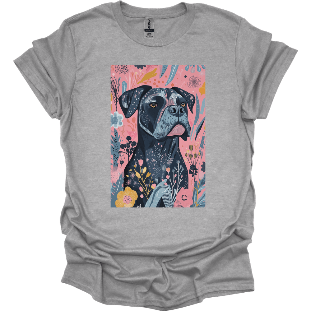 Cane Corso - Boho Dog T-Shirt - Sport Grey