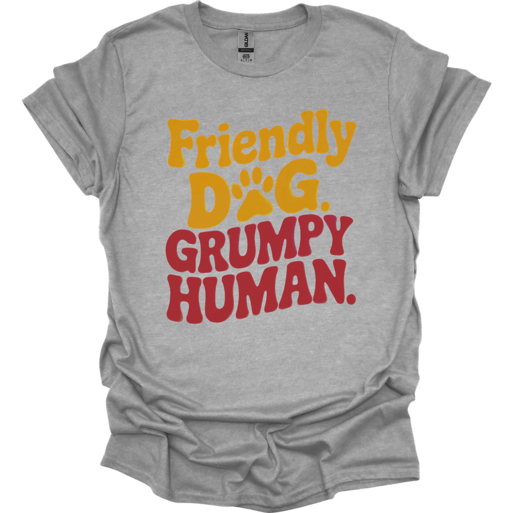 Grumpy Human T-Shirt - Sport Grey