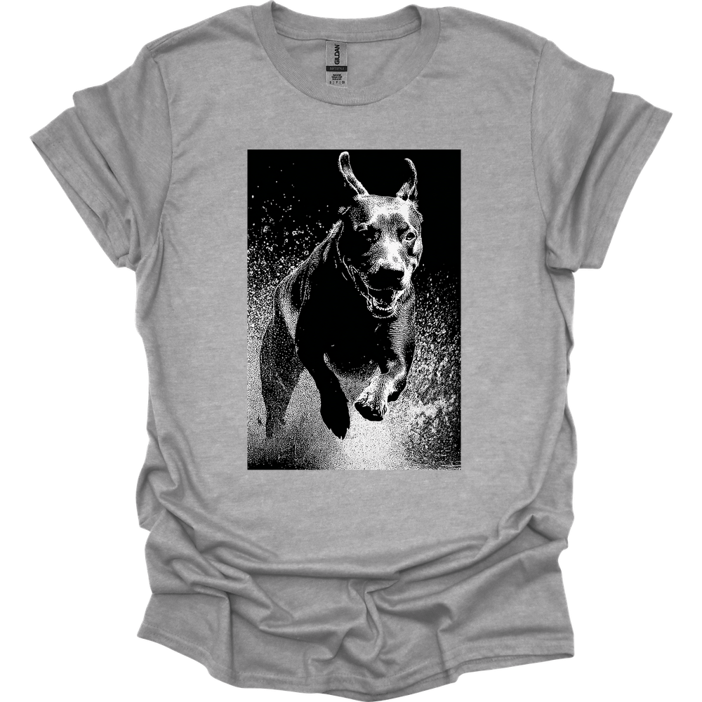 Rottweiler - Puddle Dog T-Shirt - Sport Grey