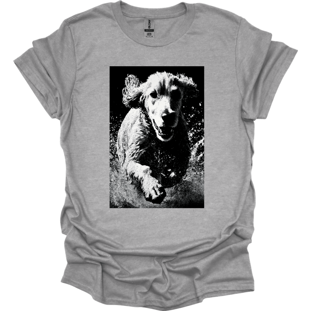 Cocker Spaniel - Puddle Dog T-Shirt - Sport Grey