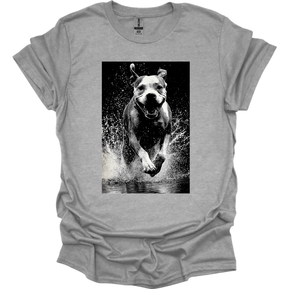 Boxer - Puddle Dog T-Shirt - Sport Grey