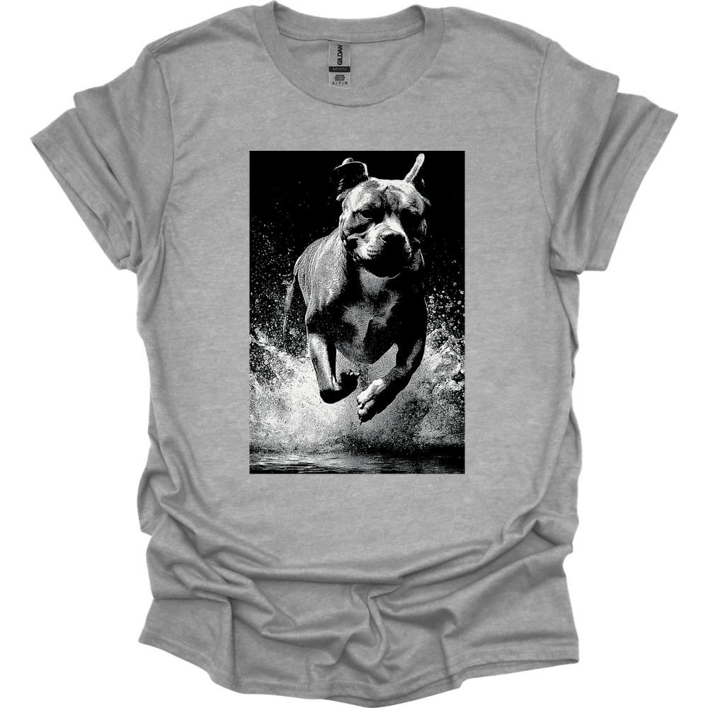 Cane Corso - Puddle Dog T-Shirt - Sport Grey