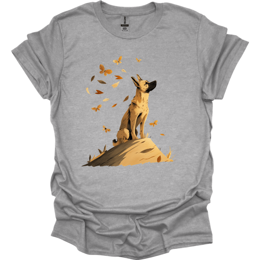 Beligian Malinois - Fall Dog T-Shirt - Sport Grey
