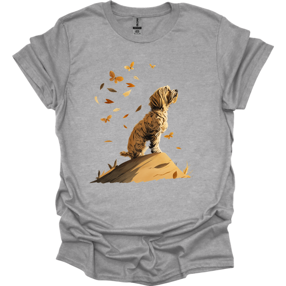 Havanese - Fall Dog T-Shirt - Sport Grey
