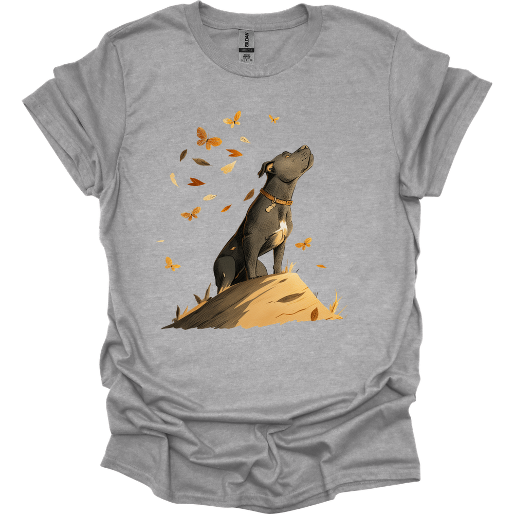 Pitbull - Fall Dog T-Shirt - Sport Grey
