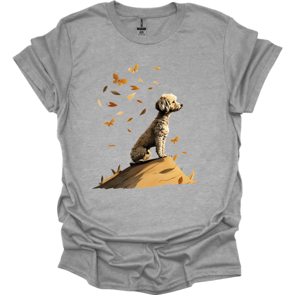 Poodle - Fall Dog T-Shirt - Sport Grey