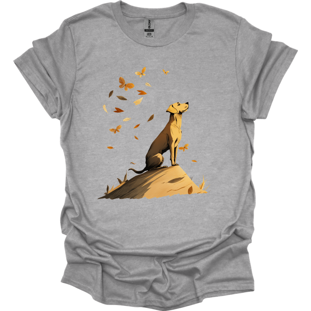 Vizsla - Fall Dog T-Shirt - Sport Grey