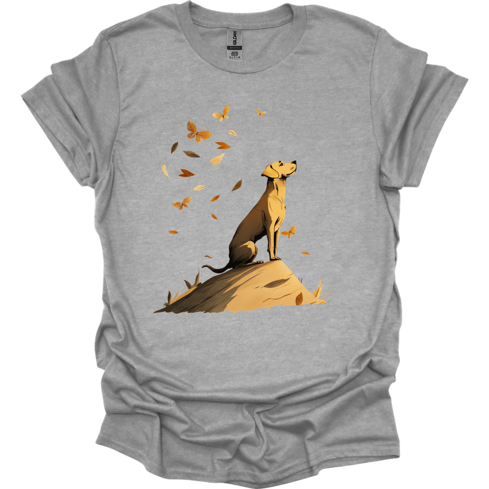 Vizsla - Fall Dog T-Shirt - Sport Grey