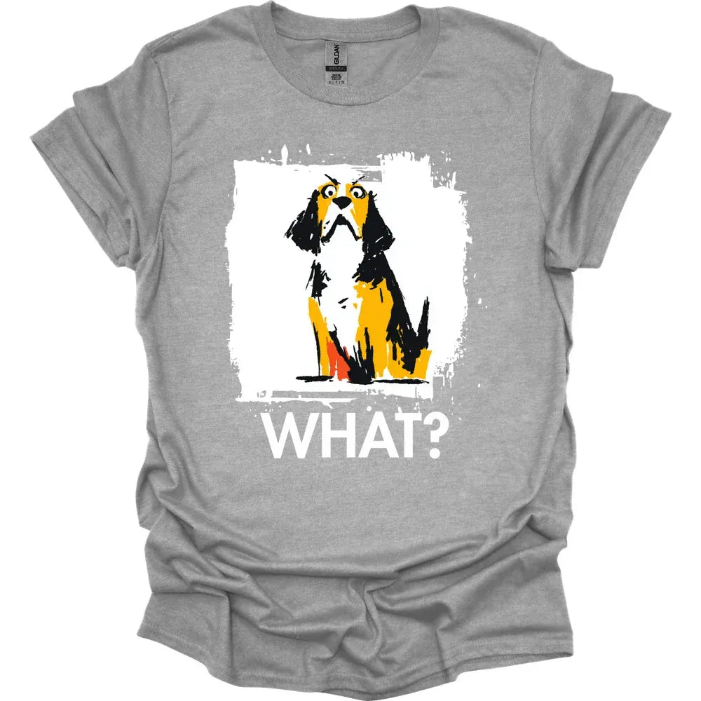 Beagle - What Dog T-Shirt - Sport Grey