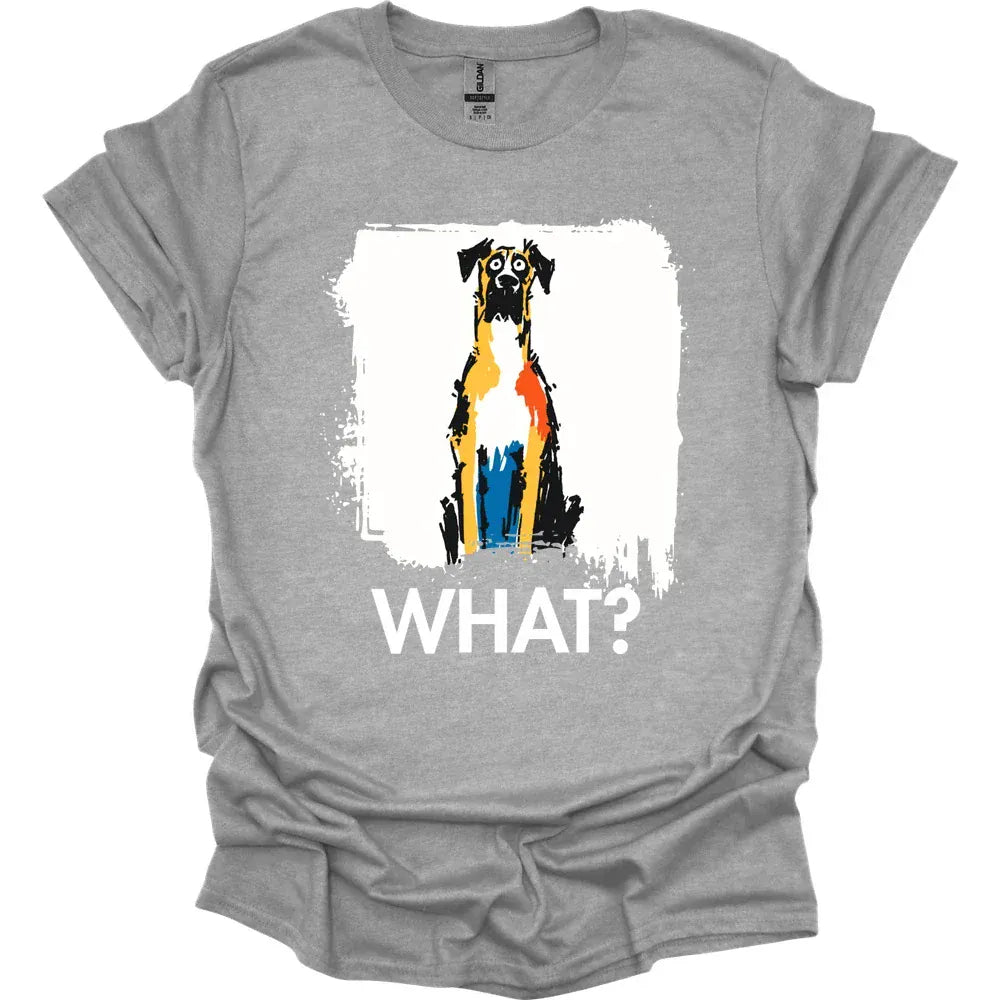 Great Dane - What Dog T-Shirt - Sport Grey