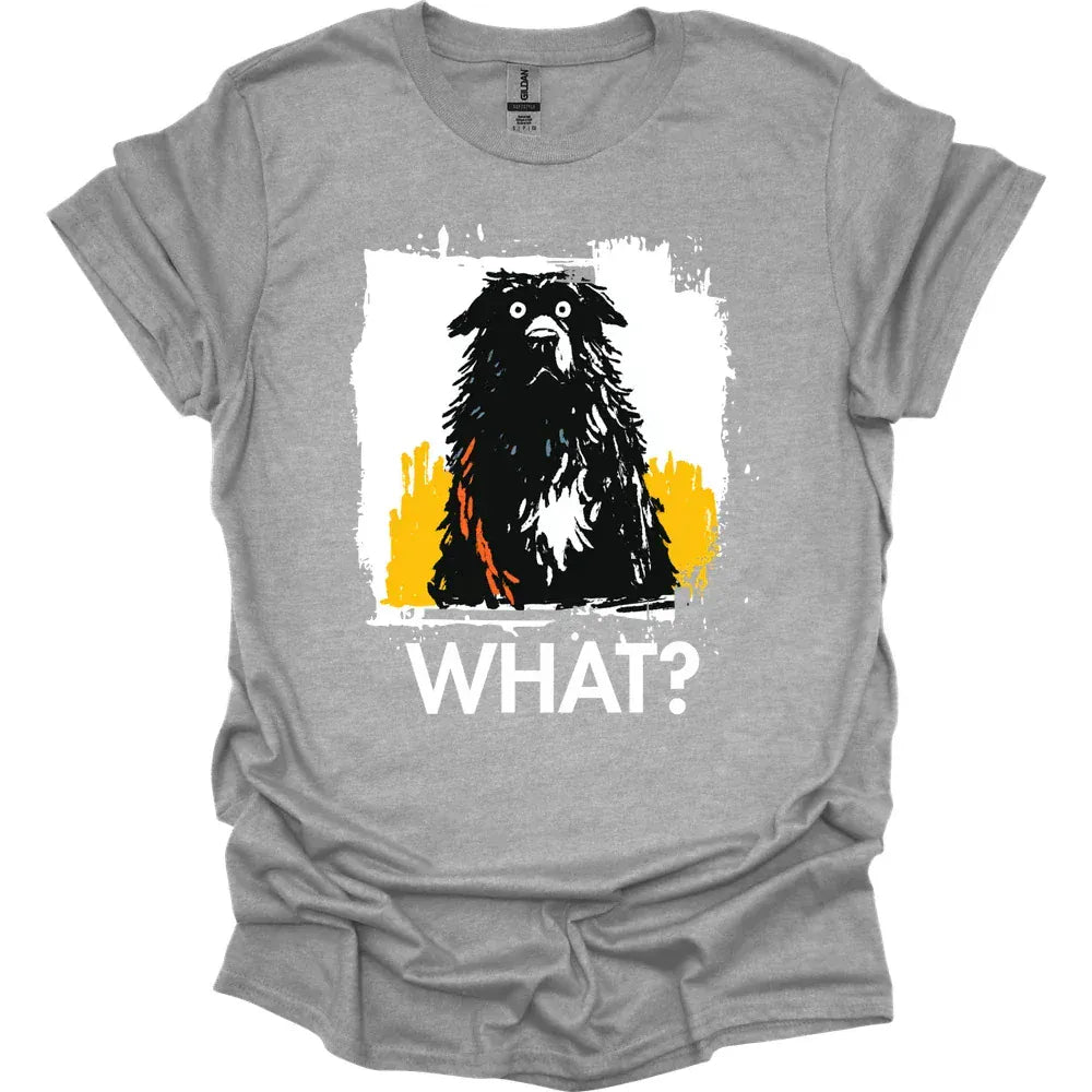 Newfoundland - What Dog T-Shirt - Sport Grey