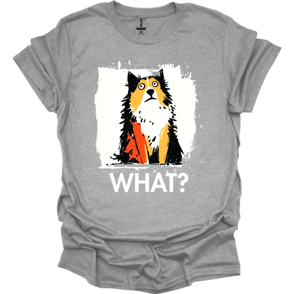 Shetland Sheepdog - What Dog T-Shirt - Sport Grey