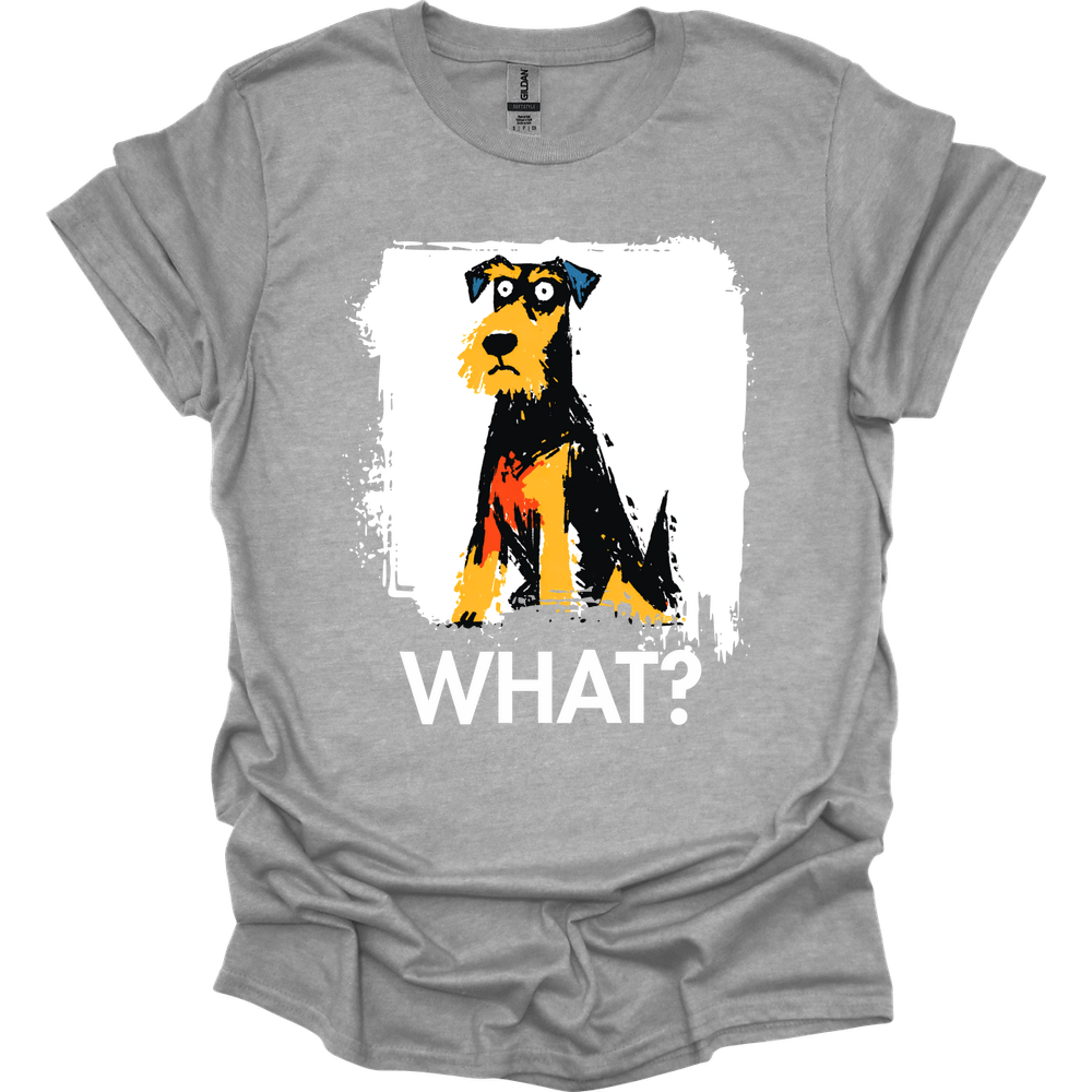 Airedale - What Dog T-Shirt - Sport Grey