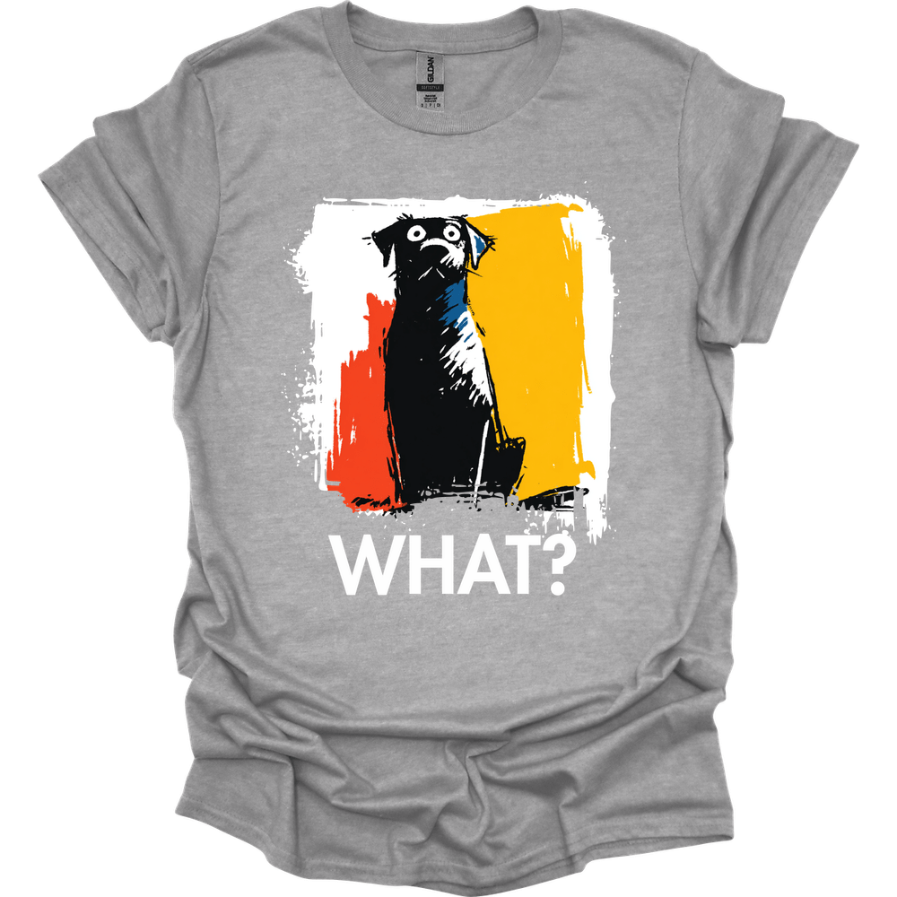 Black Labrador - What Dog T-Shirt - Sport Grey