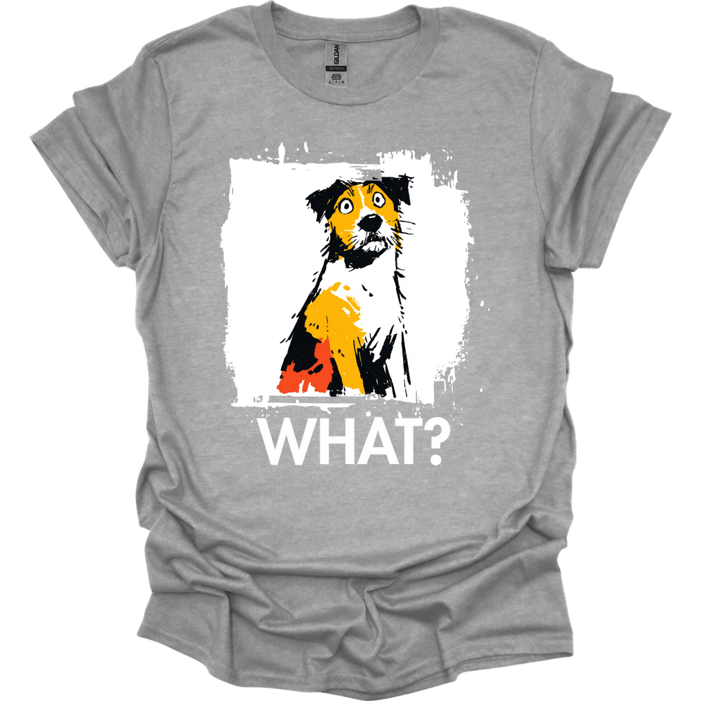 Jack Russell - What Dog T-Shirt - Sport Grey
