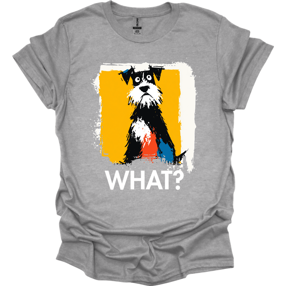Miniature Schnauzer - What Dog T-Shirt - Sport Grey