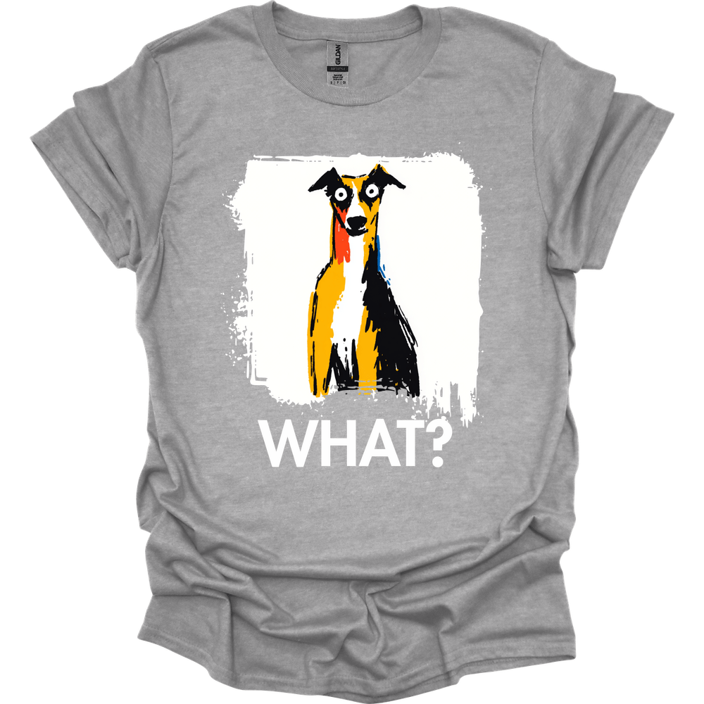 Whippet - What Dog T-Shirt - Sport Grey