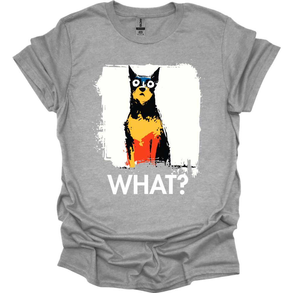Miniature Pinscher - What Dog T-Shirt - Sport Grey