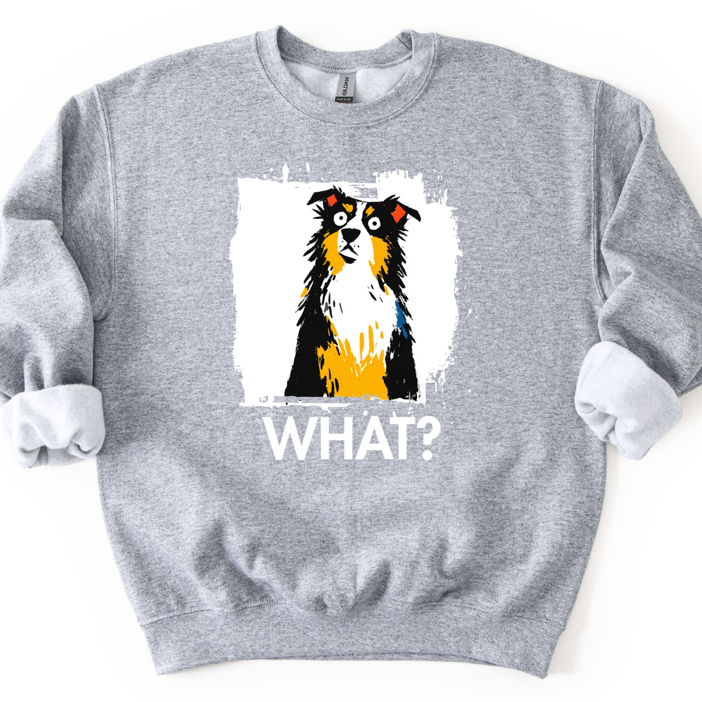 Australian Shepherd - What Dog Sweater - Sport Grey