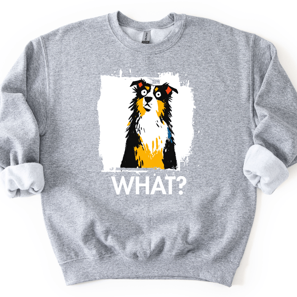Australian Shepherd - What Dog Sweater - Sport Grey