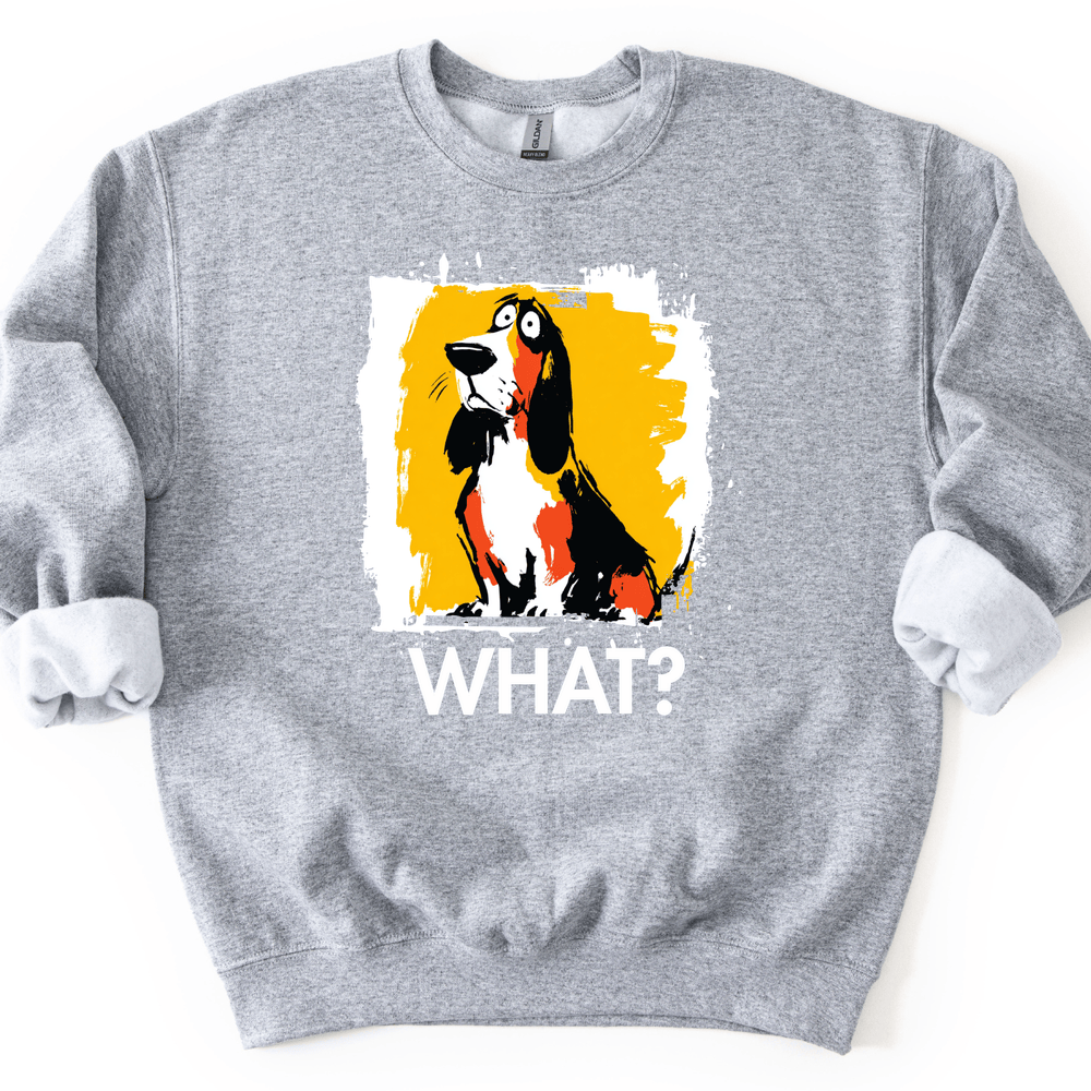 Basset Hound - What Dog Sweater - Sport Grey