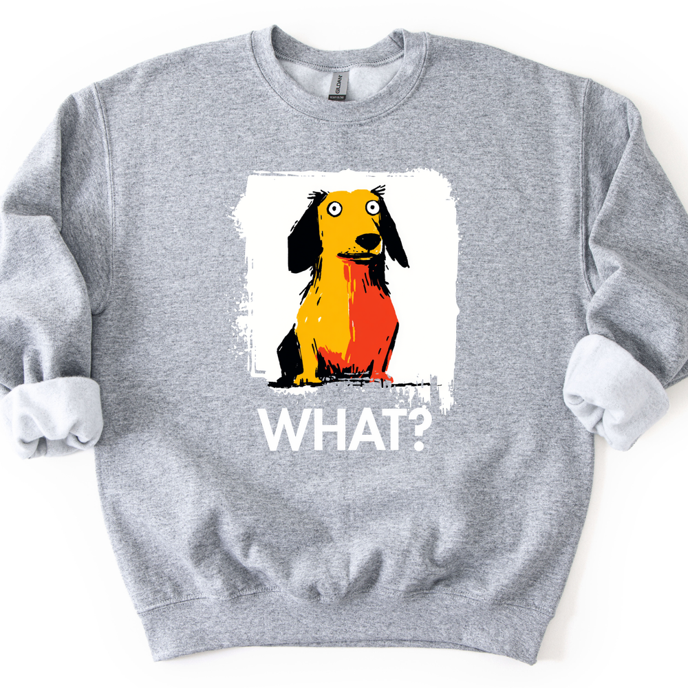 Dachshund - What Dog Sweater - Sport Grey