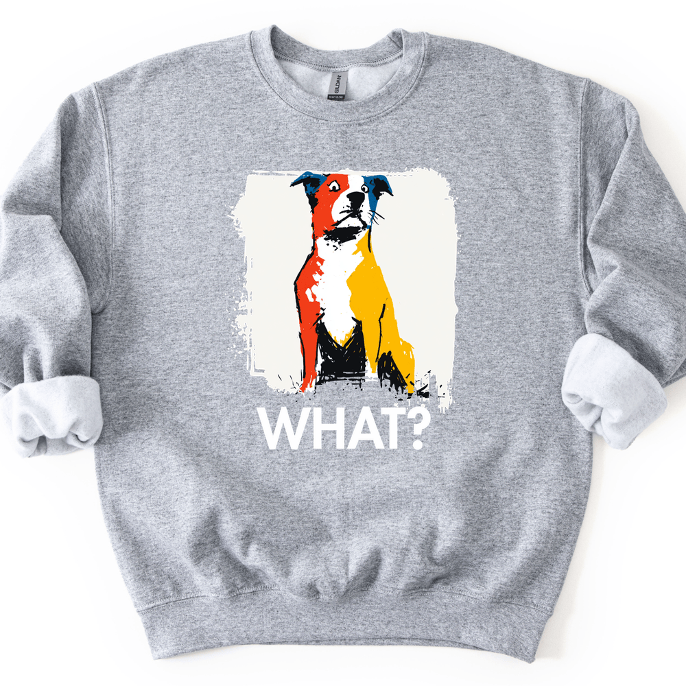 Pitbull - What Dog Sweater - Sport Grey