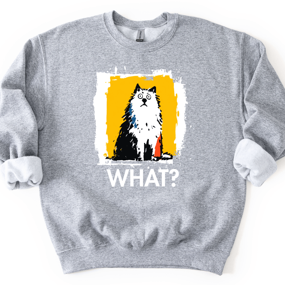 Samoyed - What Dog Sweater - Sport Grey