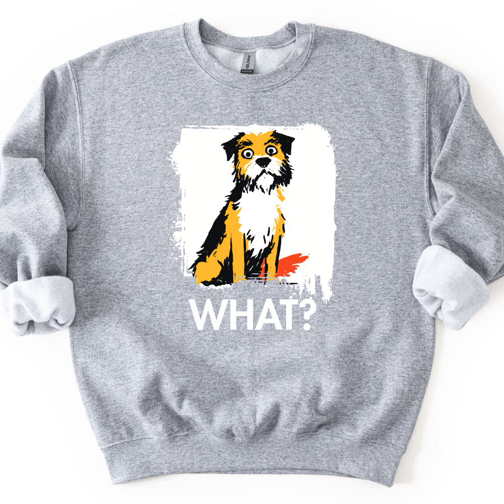 Border Terrier - What Dog Sweater - Sport Grey