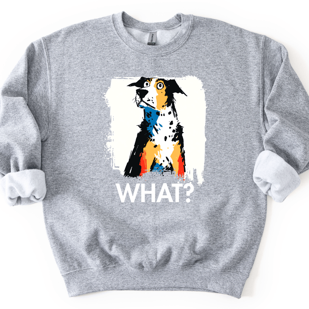 Catahoula Leopard Dog - What Dog Sweater - Sport Grey