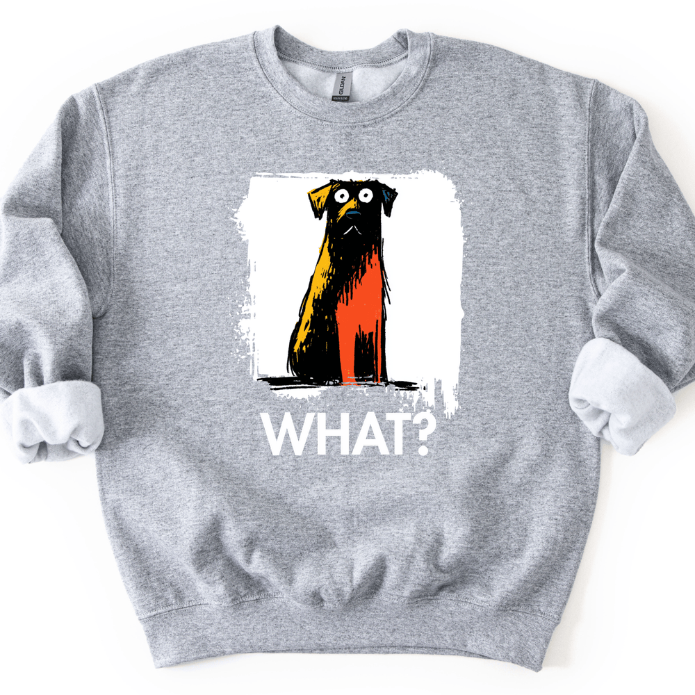 Chocolate Labrador - What Dog Sweater - Sport Grey