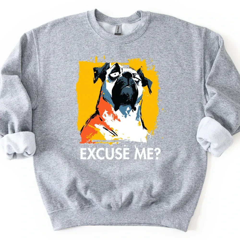 Mastiff - Excuse Me Dog Sweater - Sport Grey