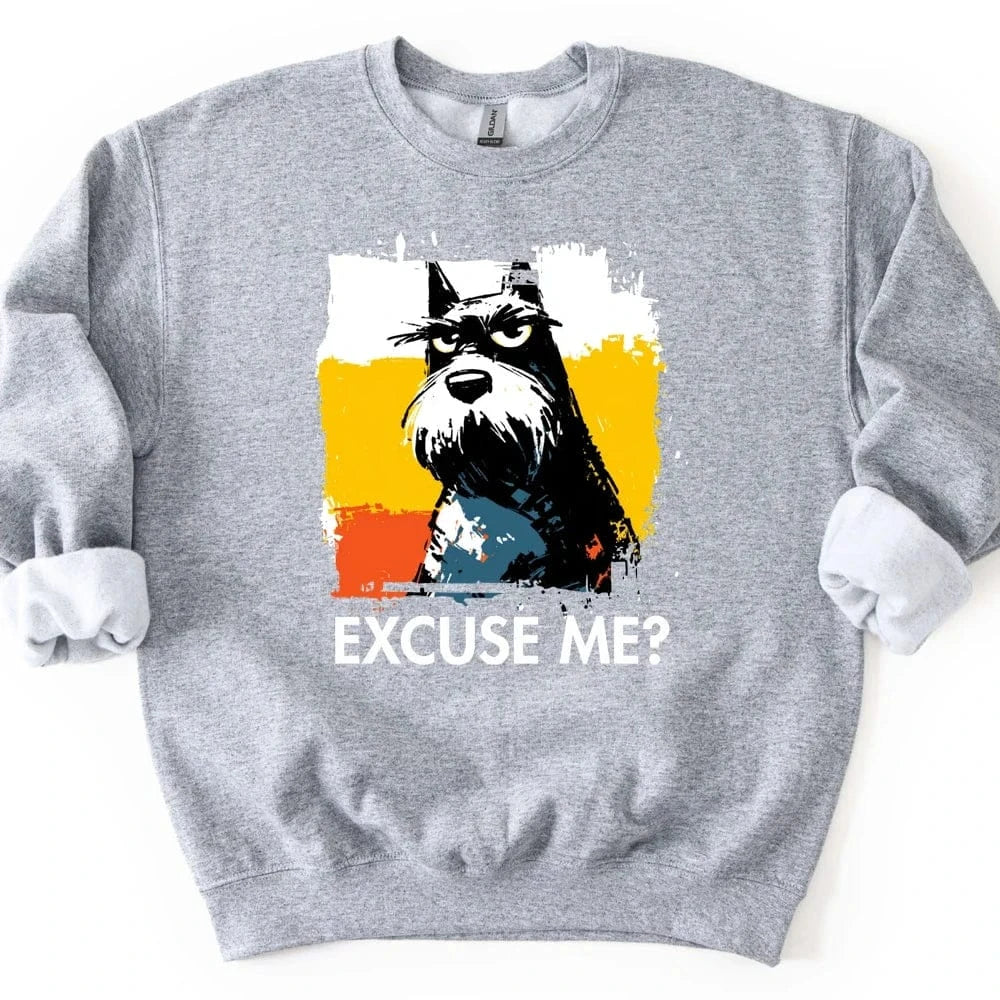 Scottish Terrier - Excuse Me Dog Sweater - Sport Grey
