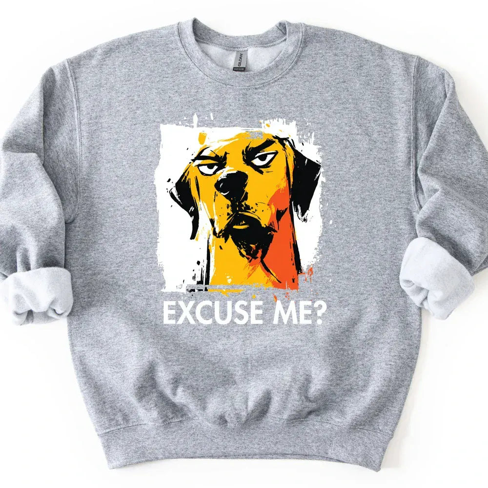 Vizsla - Excuse Me Dog Sweater - Sport Grey