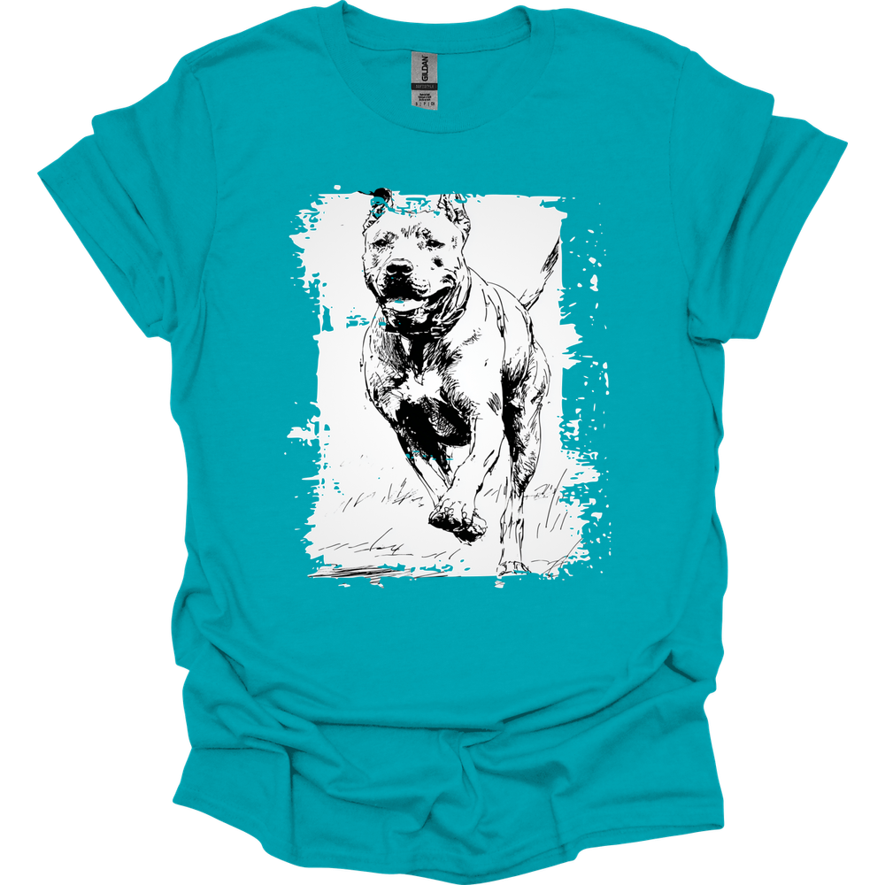 Cane Corso - Running Dog T-Shirt - Tropical Blue