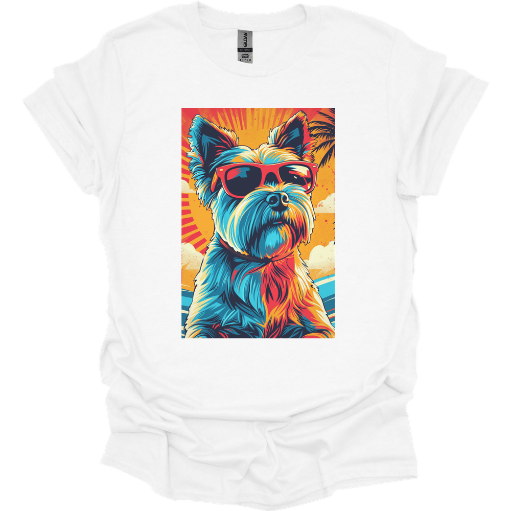 Yorkshire Terrier - Summer Dog T-Shirt - White