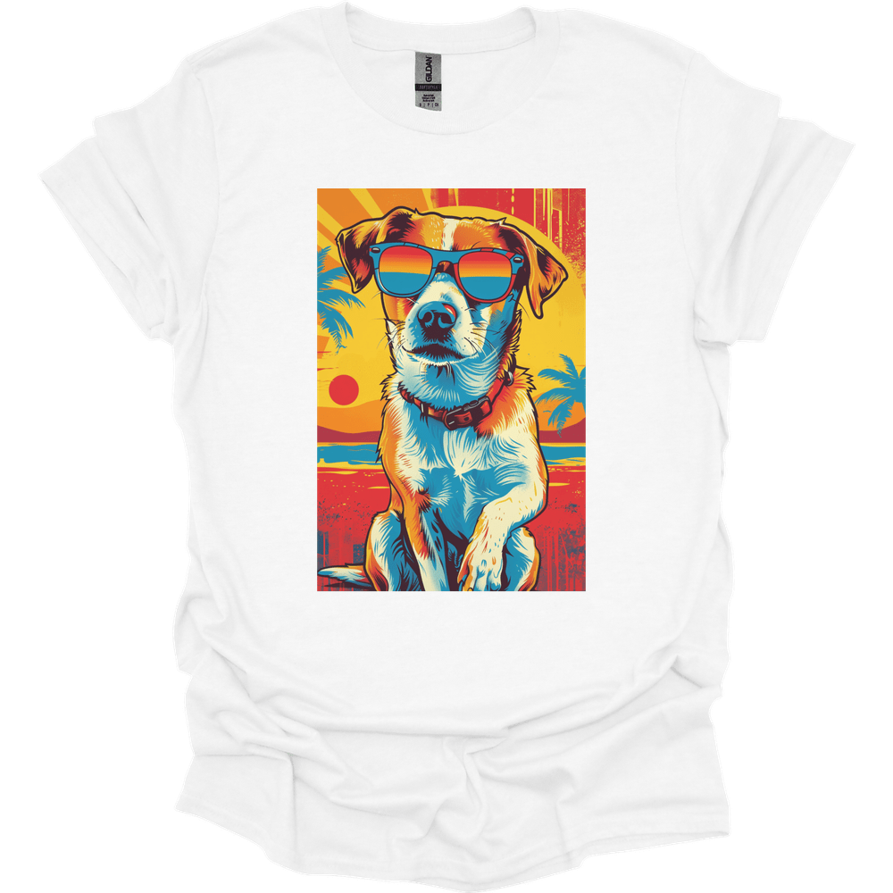 Paddledale Terrier - Summer Dog T-Shirt - White