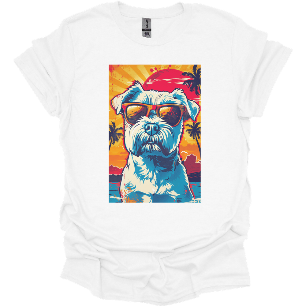 Miniature Schnauzer - Summer Dog T-Shirt - White