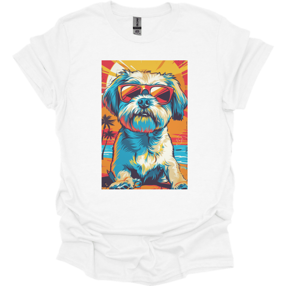 Shih Tzu - Summer Dog T-Shirt - White