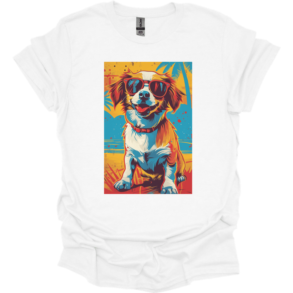 Papillon - Summer Dog T-Shirt - White