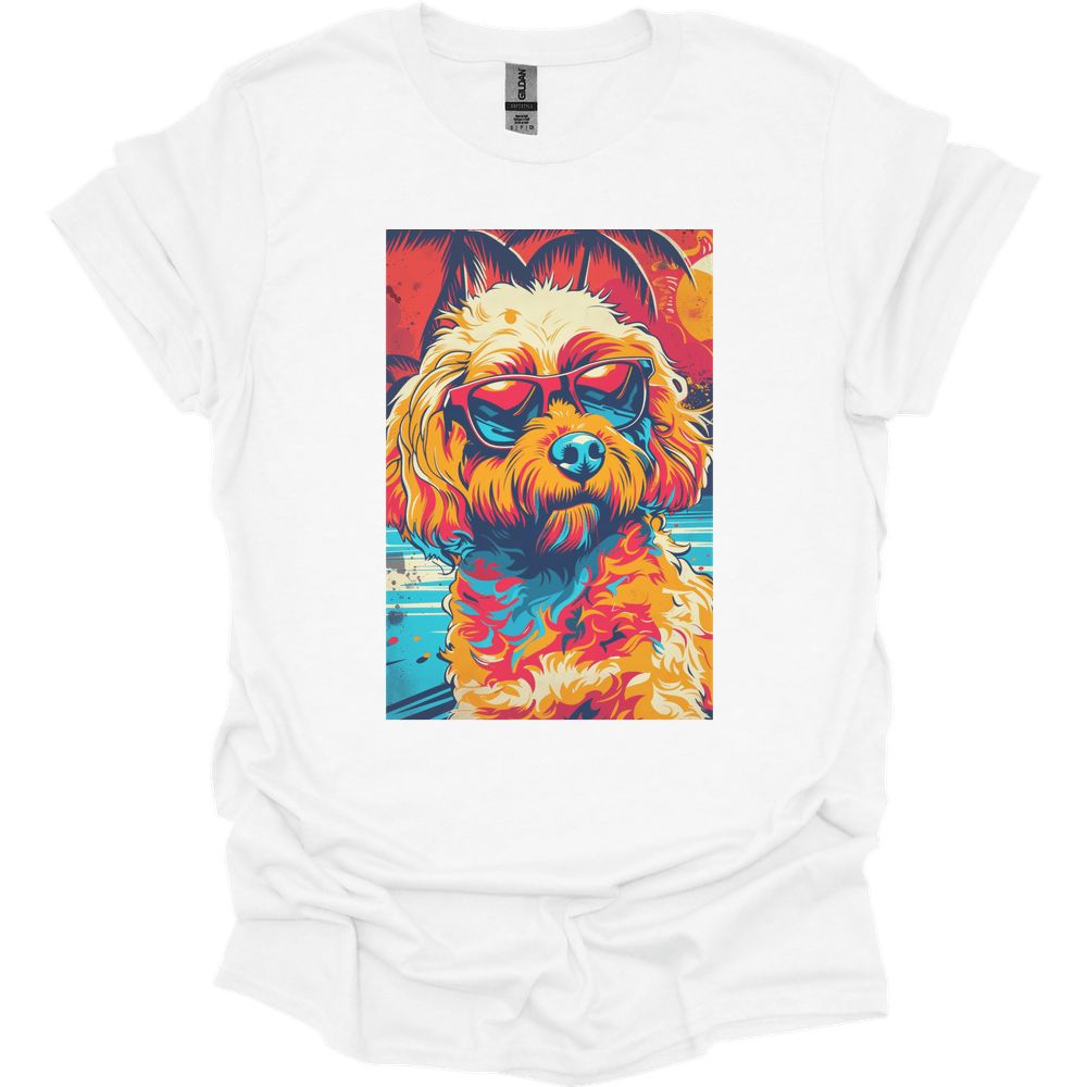 Poodle - Summer Dog T-Shirt - White