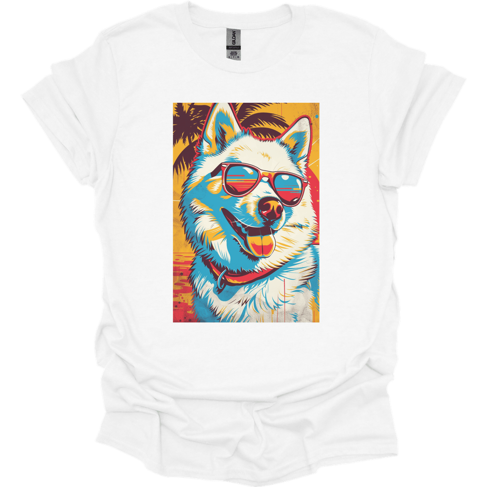 Samoyed - Summer Dog T-Shirt - White
