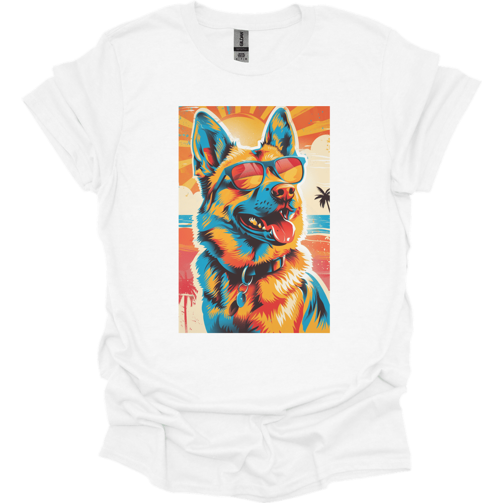German Shepherd - Summer Dog T-Shirt - White