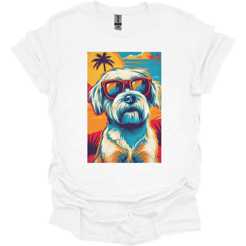 Maltese - Summer Dog T-Shirt - White